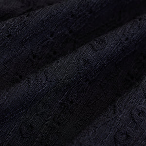 Black Self-Design Shirt