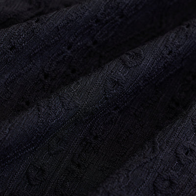Black Self-Design Shirt