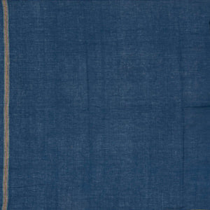 Indigo Handloom Bhujodi Cotton Saree With Buttas