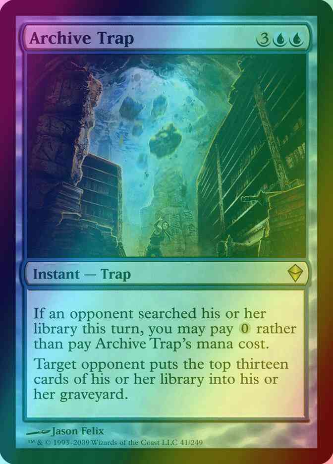 Archive Trap [41] [Zendikar] [Foil]