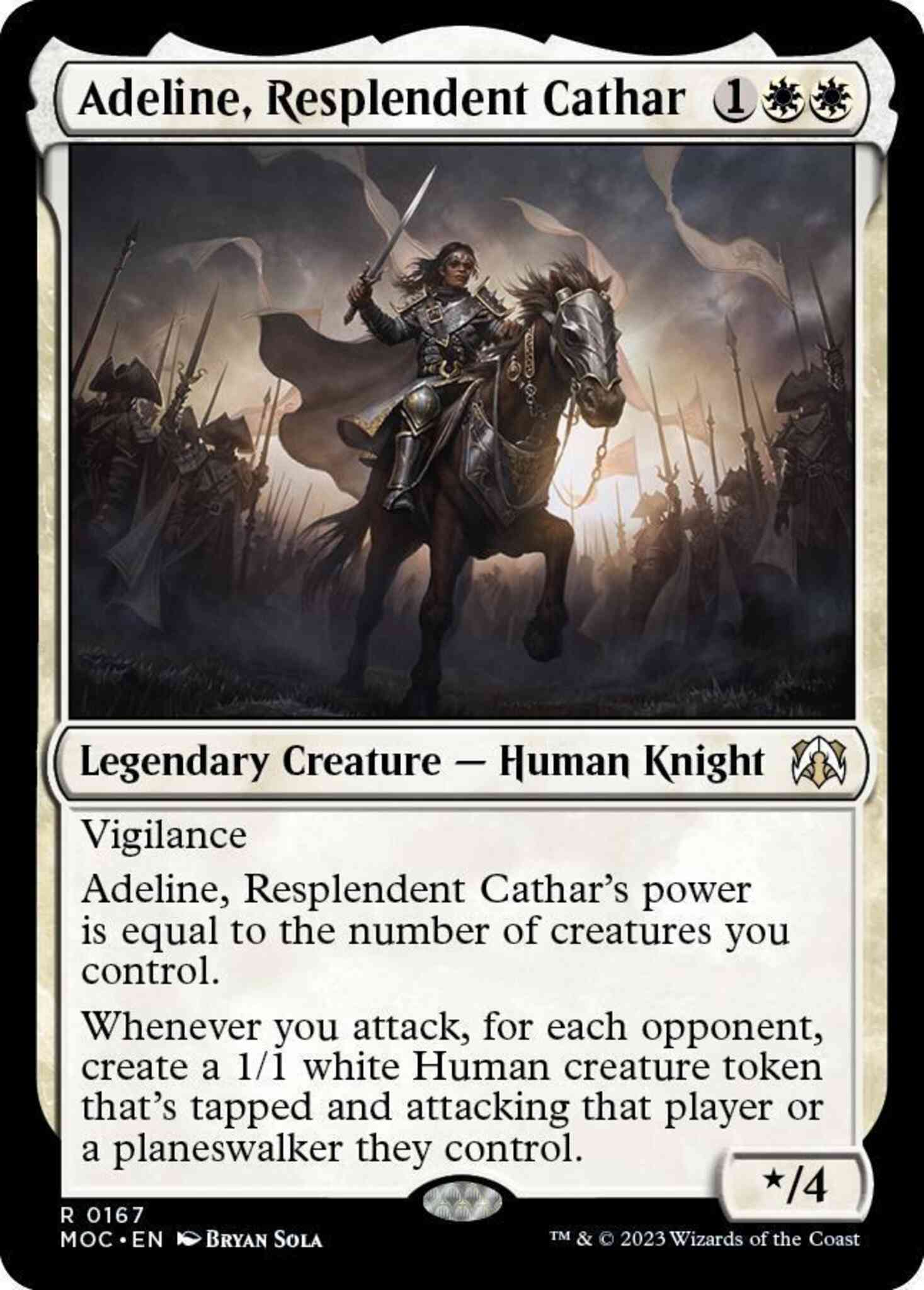 Adeline, Resplendent Cathar [167] [March of the Machine: Commander] [Non-Foil]