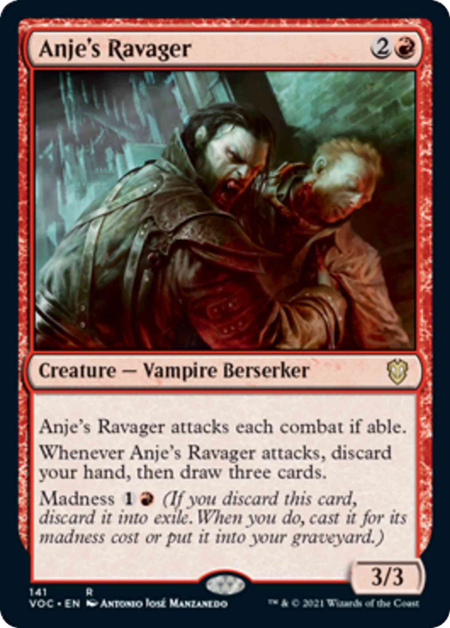Anje's Ravager [141] [Innistrad: Crimson Vow: Commander] [Non-Foil]