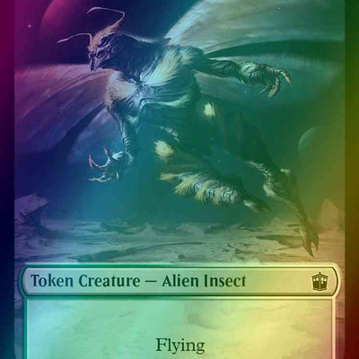 Alien Insect Token (19) // Fish Token (10) [Universes Beyond: Doctor Who: Tokens] [Foil]