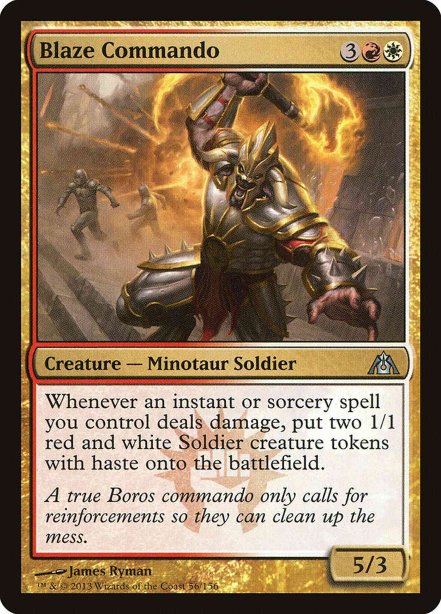 Blaze Commando [56] [Dragon's Maze] [Non-Foil]