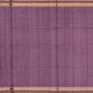 Burgundy Handloom Silk Cotton Saree With Zari Checks