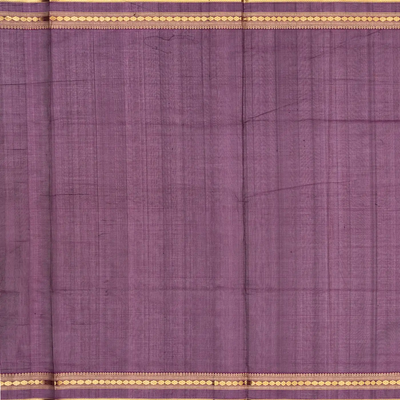 Burgundy Handloom Silk Cotton Saree With Zari Checks