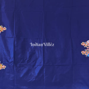 Kandarpa Hati (Elephant) Pattachitra Pure Silk Handloom Saree