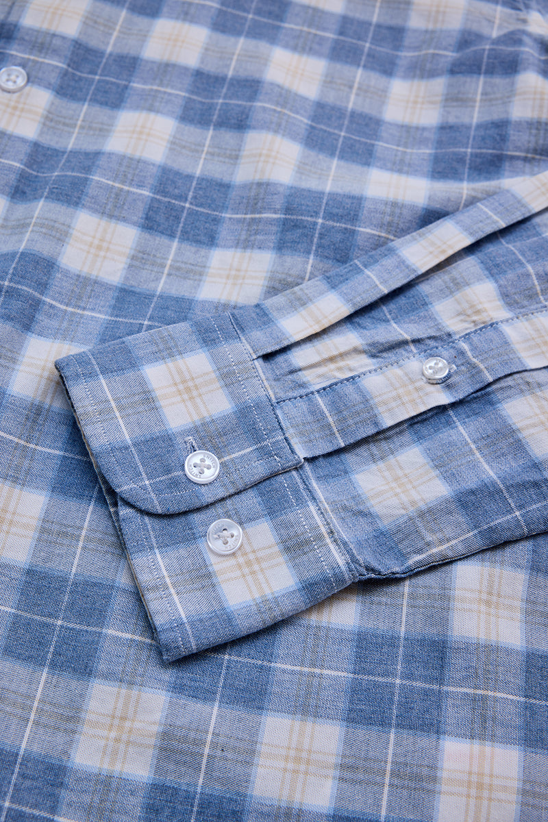 Blue Checks Slim Fit Shirt