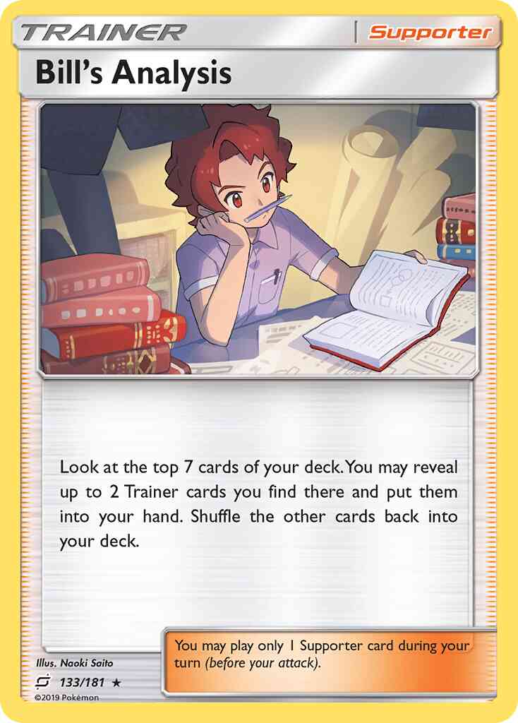 Bill's Analysis - 133/181 - Rare Holo [sm9-133] [Holo]