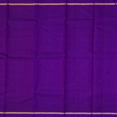 Mustard Handloom Kanchipuram Korvai Silk Saree With Silk Checks