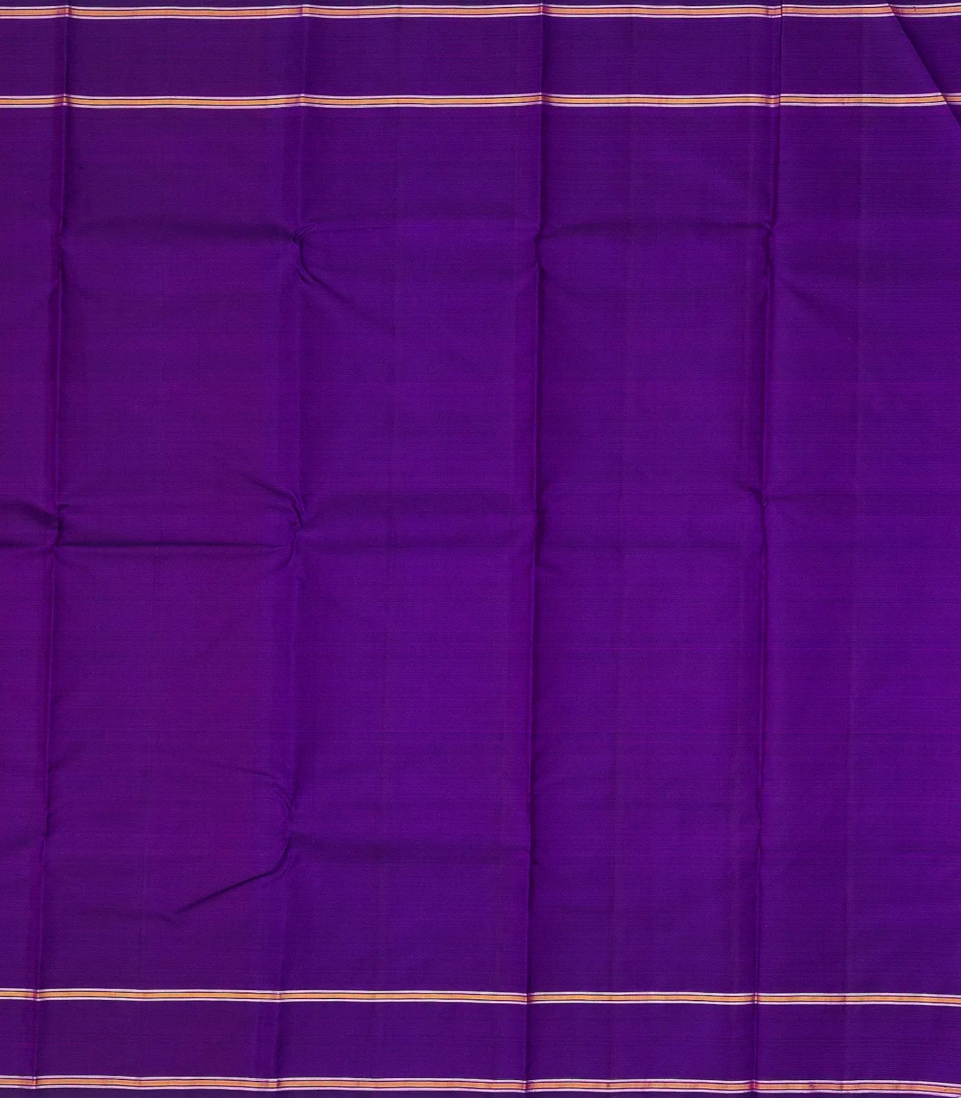 Mustard Handloom Kanchipuram Korvai Silk Saree With Silk Checks
