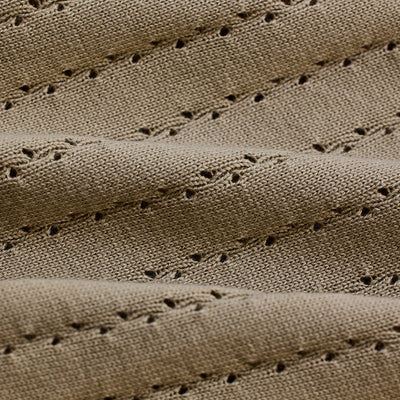 Beige Knitted Polo T-Shirt