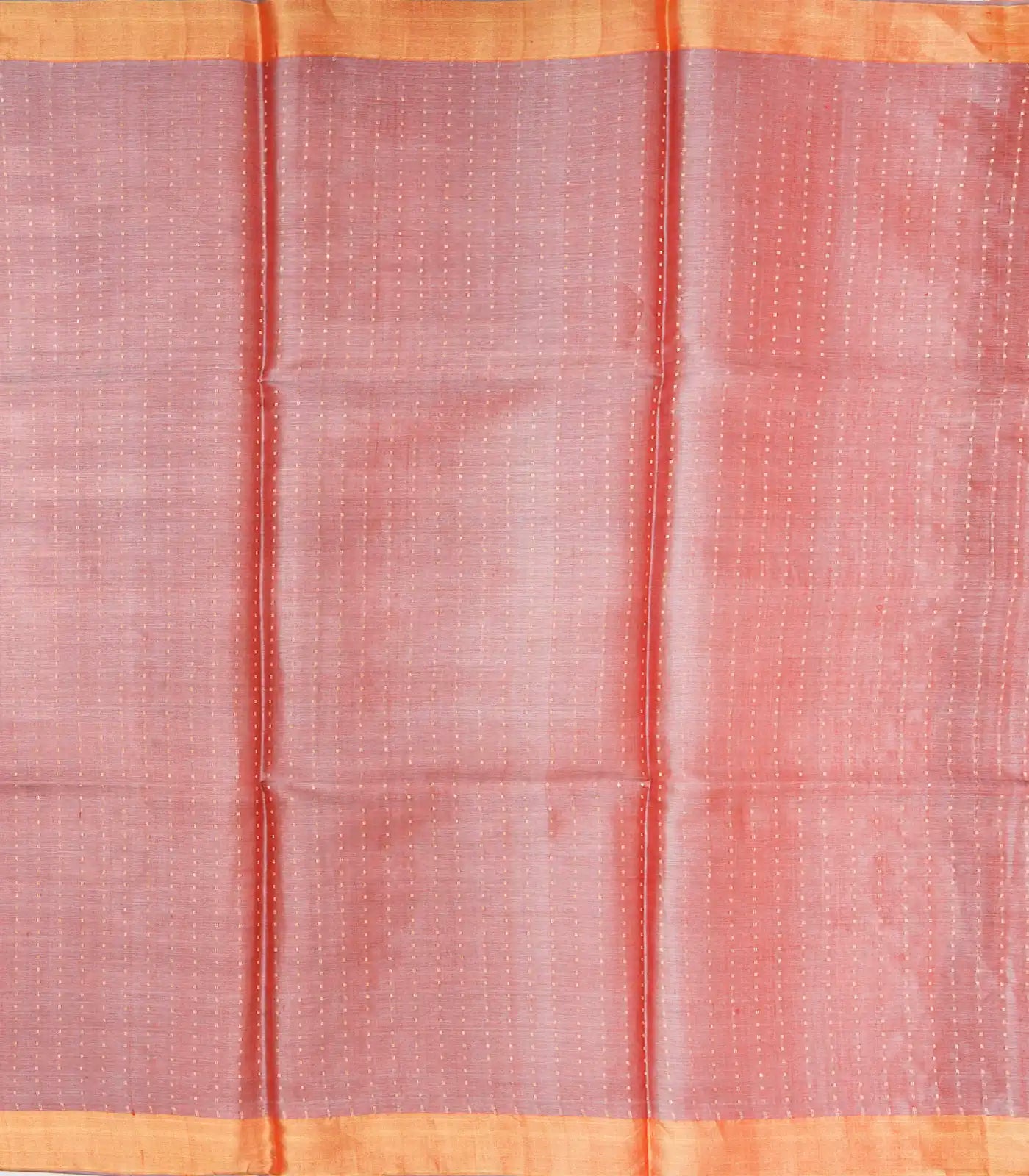 Grey Handwoven Tussar Silk Saree With Floral Vine Motifs & Contrast Pink Pallu-Grey