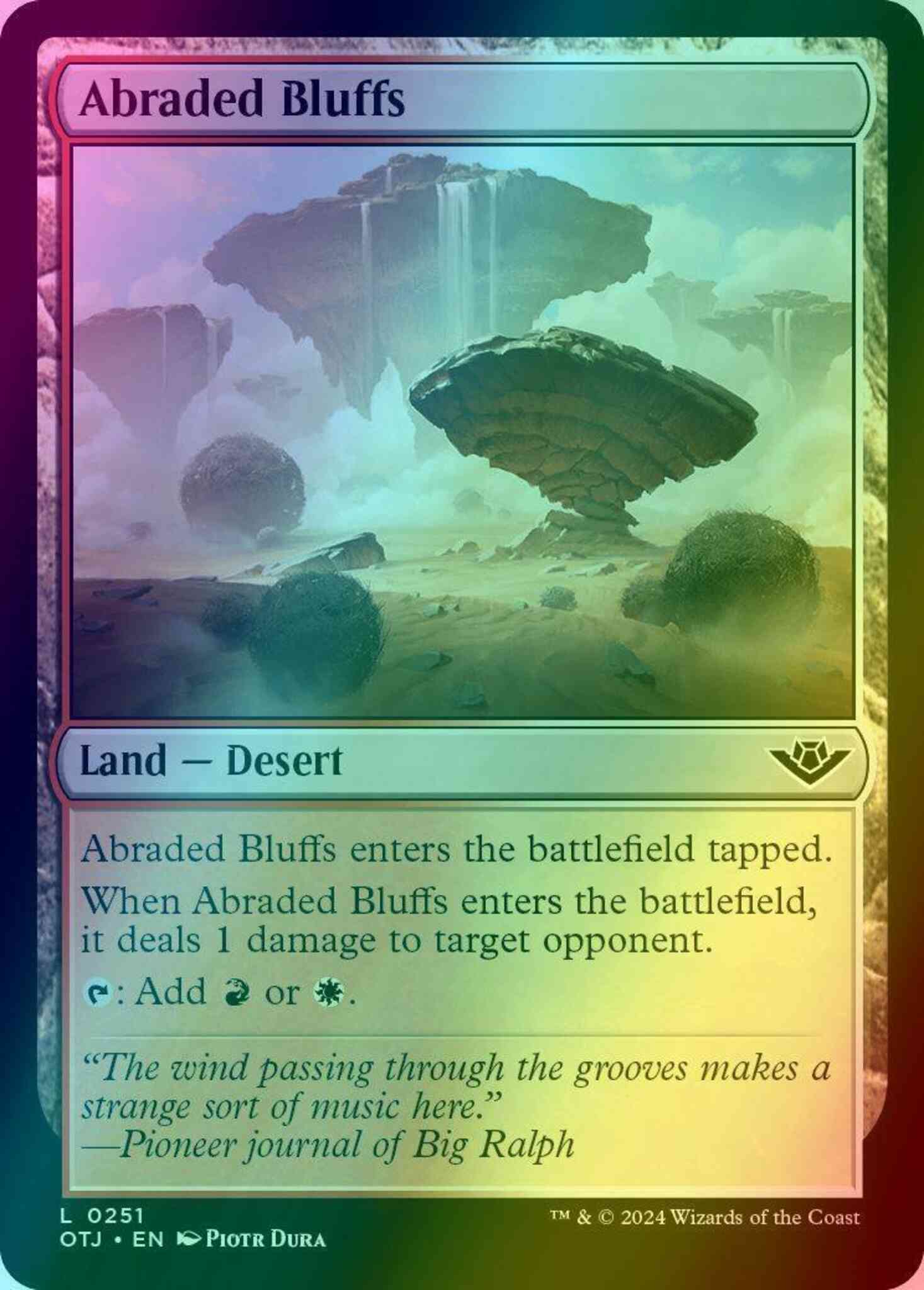 Abraded Bluffs [251] [Outlaws of Thunder Junction] [Foil]