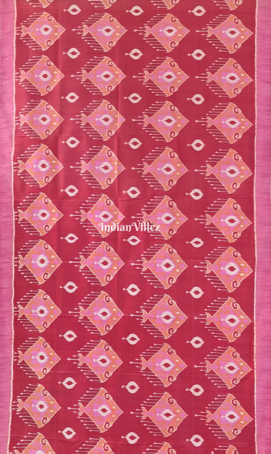 Purple with Rose Red Contemporary Silk Saree