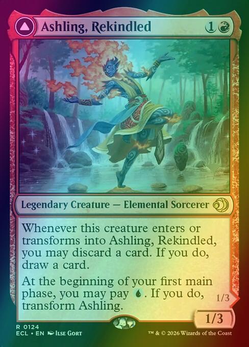 Ashling, Rekindled // Ashling, Rimebound [124p] [Promo Pack] [Lorwyn Eclipsed: Promos] [Foil]