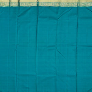 Magenta Handloom Kanchipuram Korvai Silk Saree With Stripes