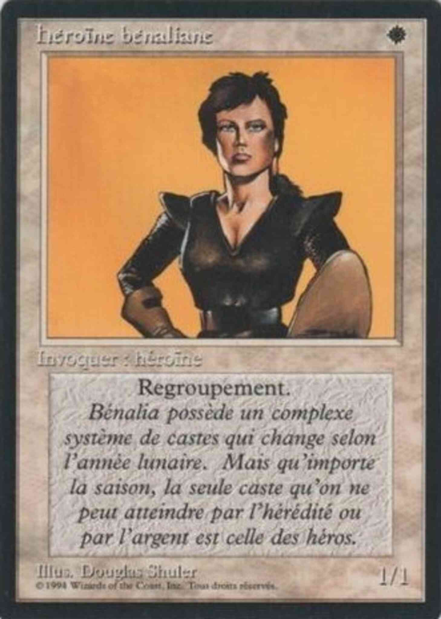 Benalish Hero - French [4] [Foreign Black Border: French] [Non-Foil]