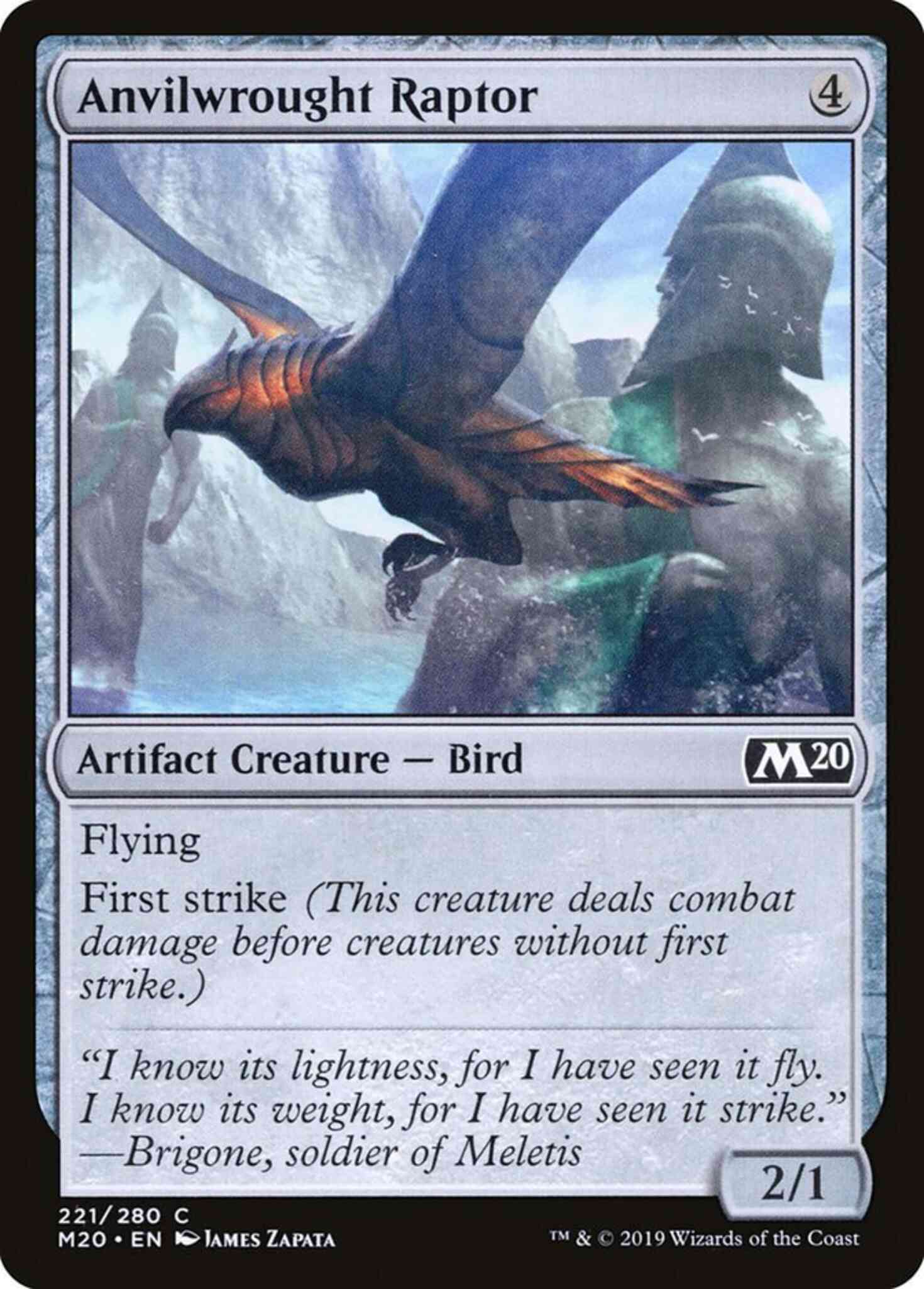 Anvilwrought Raptor [221] [Core Set 2020] [Non-Foil]