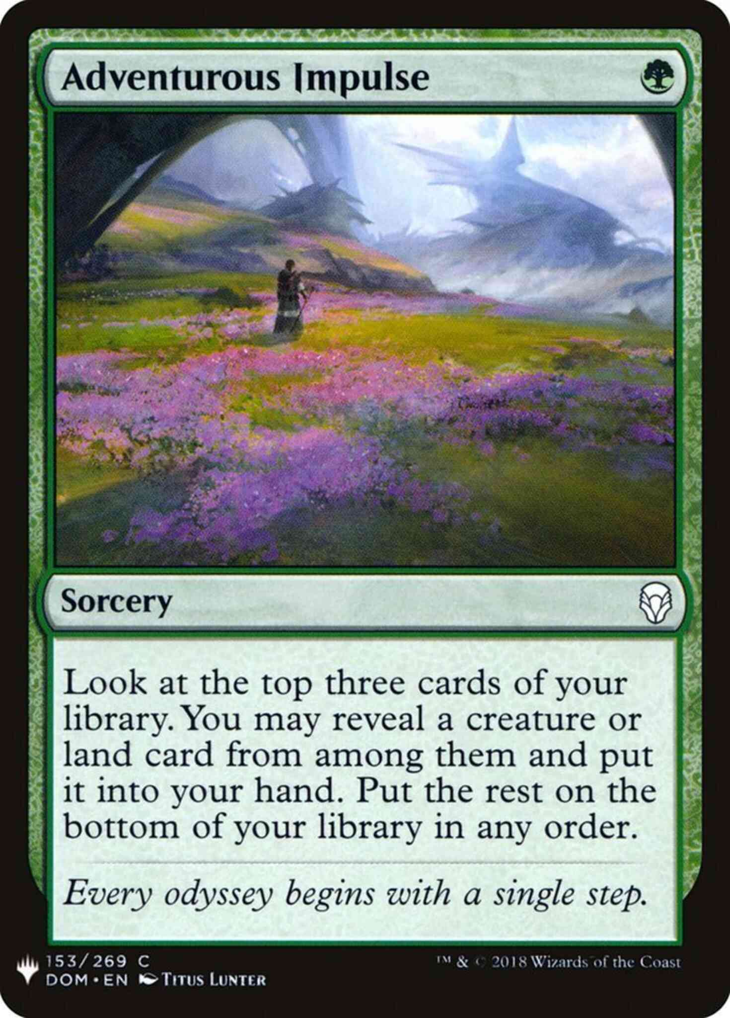 Adventurous Impulse [DOM-153] [The List] [Non-Foil]