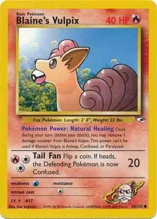 Blaine's Vulpix - 65/132 - Common - Unlimited [gym1U-65] [Non-Holo]