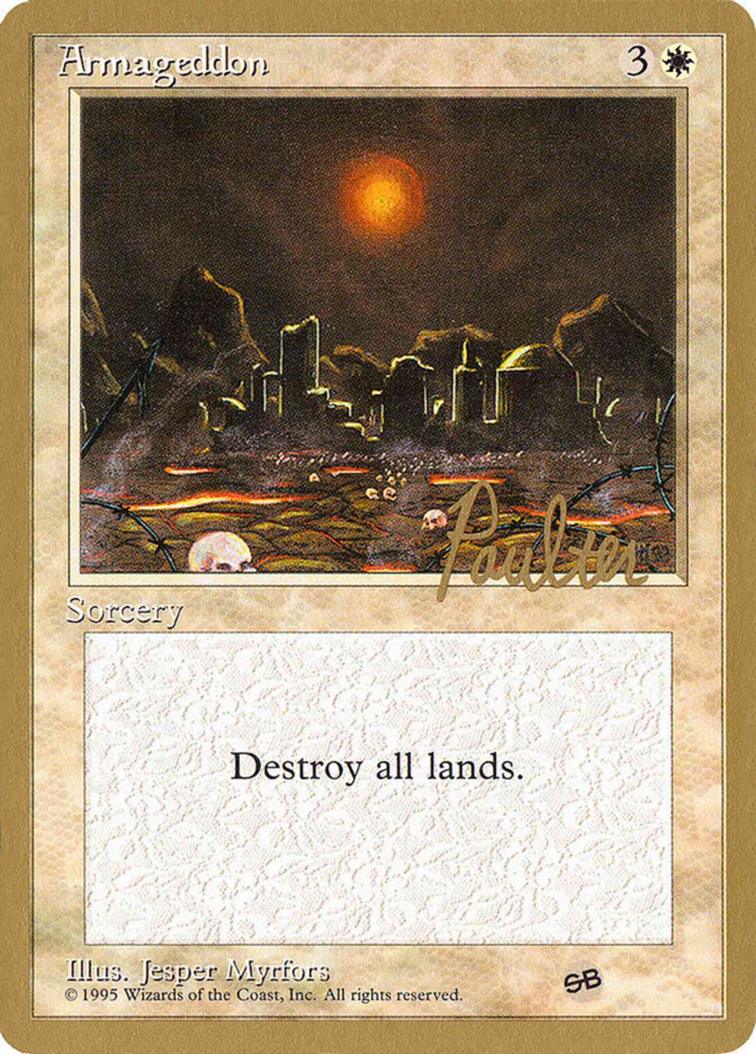 Armageddon [pp5sb] [Preston Poulter] [Sideboard] [Pro Tour Collector Set] [Non-Foil]