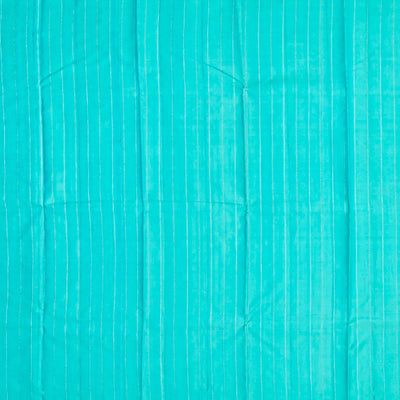 Taupe Handloom Kanchipuram Silk Saree With Stripes & Buttas