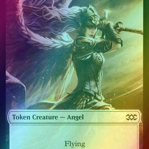 Angel Token (03) // Saproling Token (17) [Double Masters Tokens] [Foil]