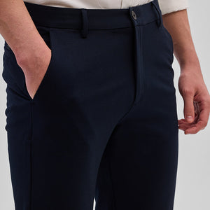 Navy Slim Fit Trousers