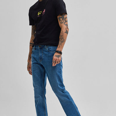 Dark Blue  Bootcut Jeans