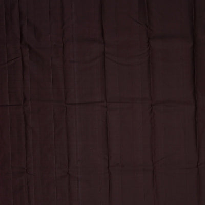Dark Olive Handloom Kanchipuram Silk Saree With Checks & Buttas