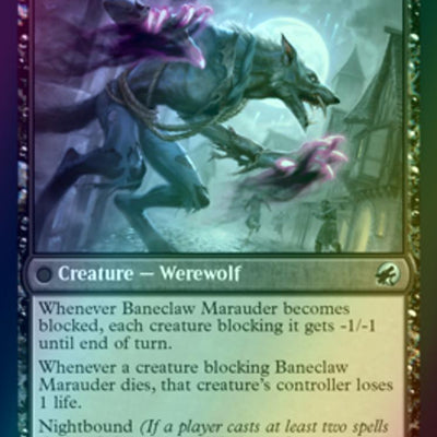 Baneblade Scoundrel // Baneclaw Marauder [85] [Innistrad: Midnight Hunt] [Foil]