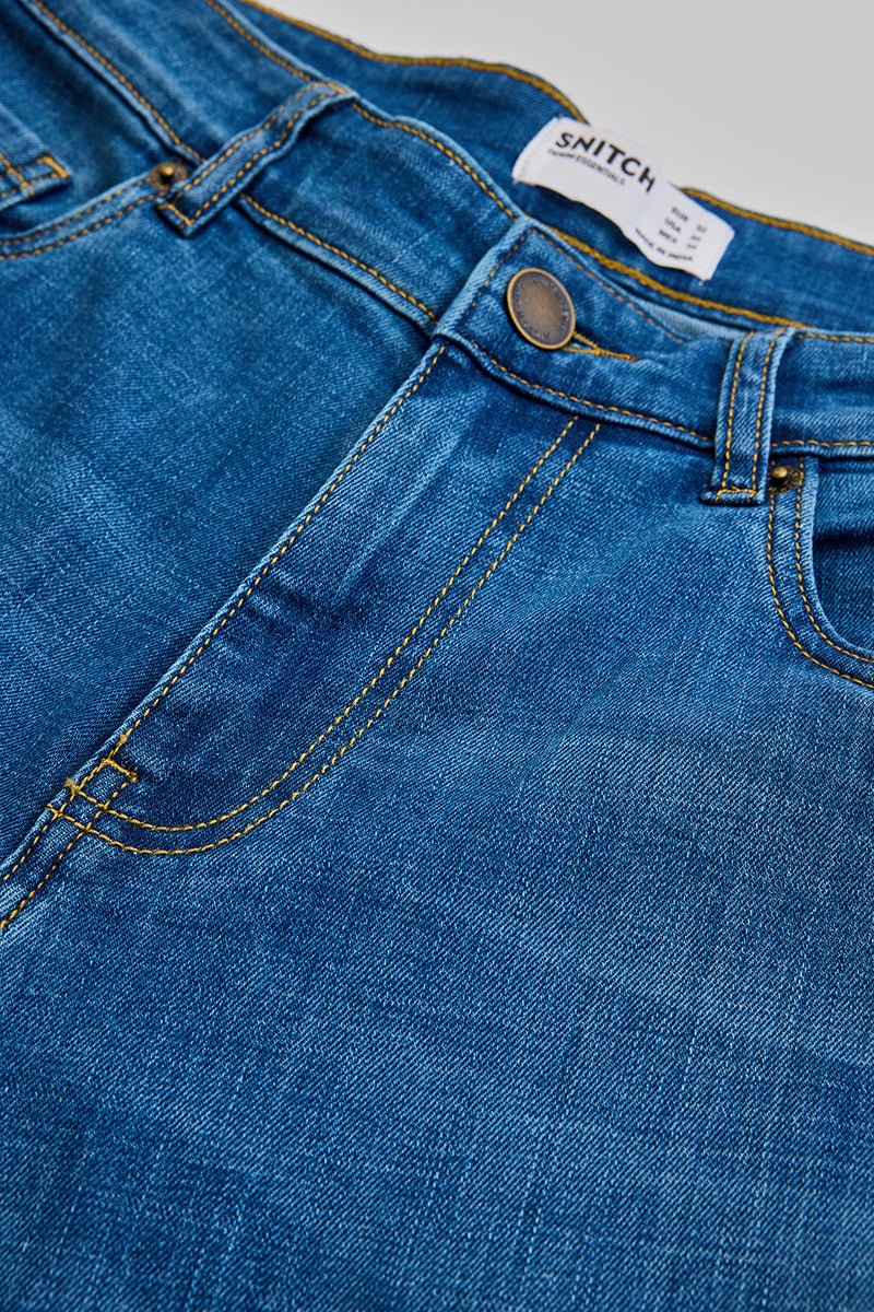 Dark Blue Skinny Fit Jeans