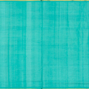 Purple Handloom Silk Cotton Saree With Stripes And Animal Motifs