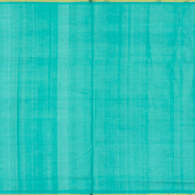 Purple Handloom Silk Cotton Saree With Stripes And Animal Motifs