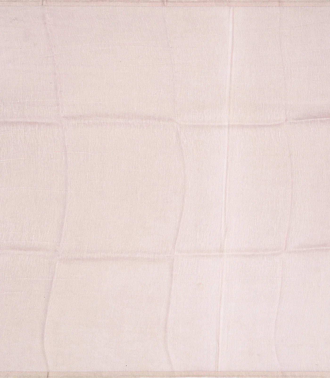 Taupe Handwoven Linen Saree Printed With Floral Motifs