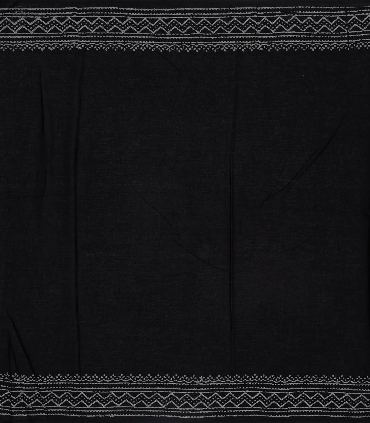 Black Woven Jaipur Cotton Saree Printed And Floral Motifs