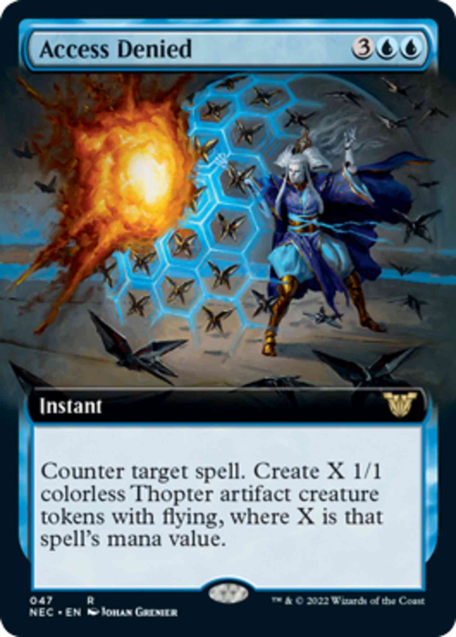 Access Denied [47] [Extended Art] [Kamigawa: Neon Dynasty: Commander] [Non-Foil]
