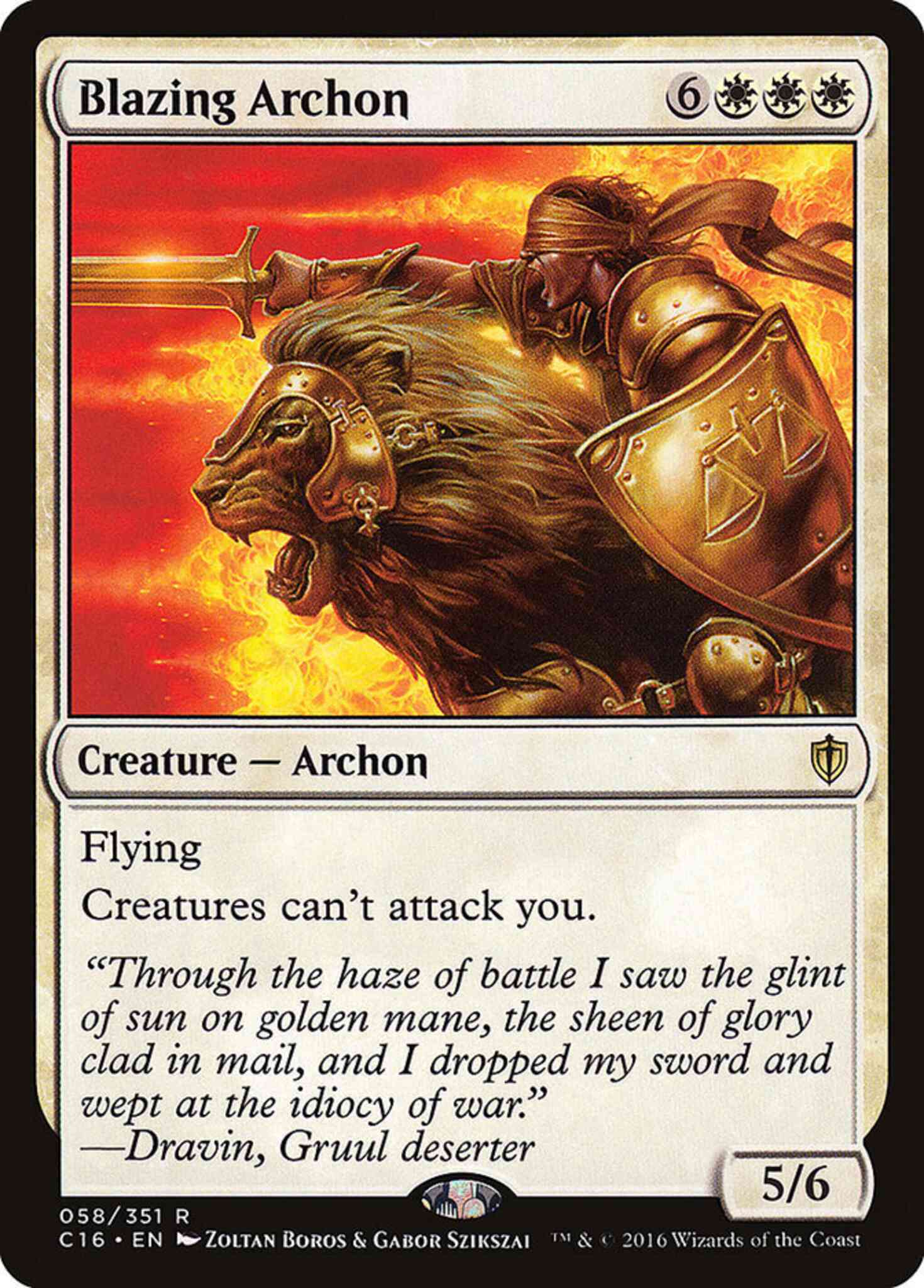 Blazing Archon [58] [Commander 2016] [Non-Foil]