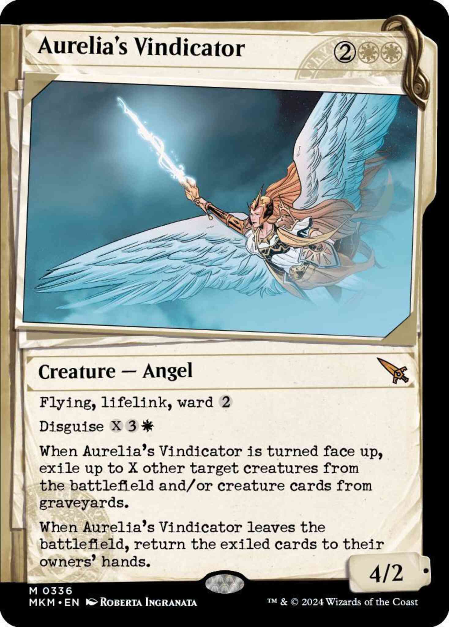 Aurelia's Vindicator [336] [Dossier Showcase] [Murders at Karlov Manor] [Non-Foil]