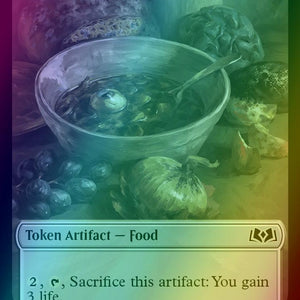 Bird Token (01) // Food Token (13) [Wilds of Eldraine: Tokens] [Foil]