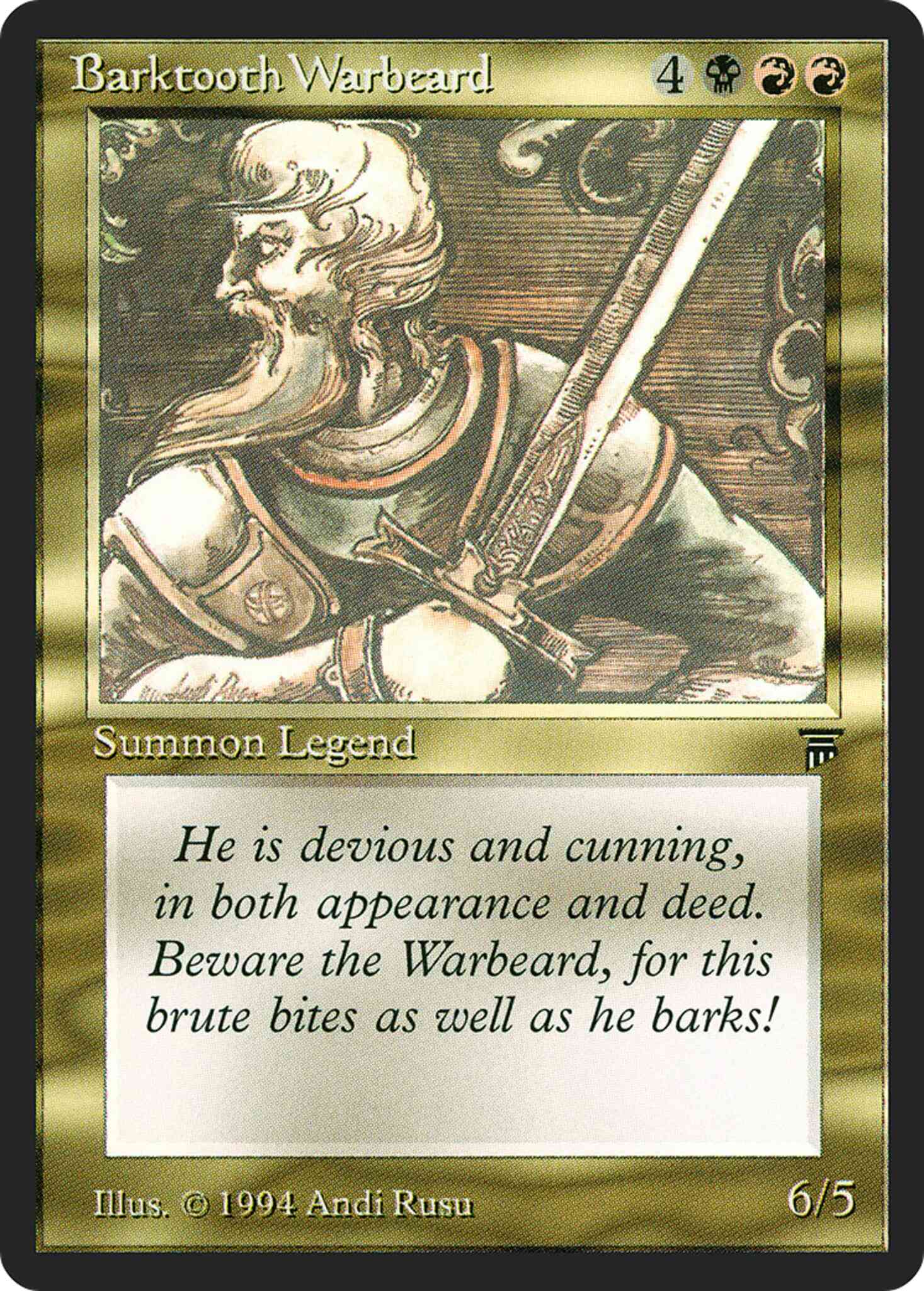 Barktooth Warbeard [221] [Legends] [Non-Foil]