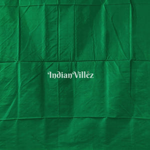 Reddish Orange Green Sambalpuri Bomkai Silk Saree