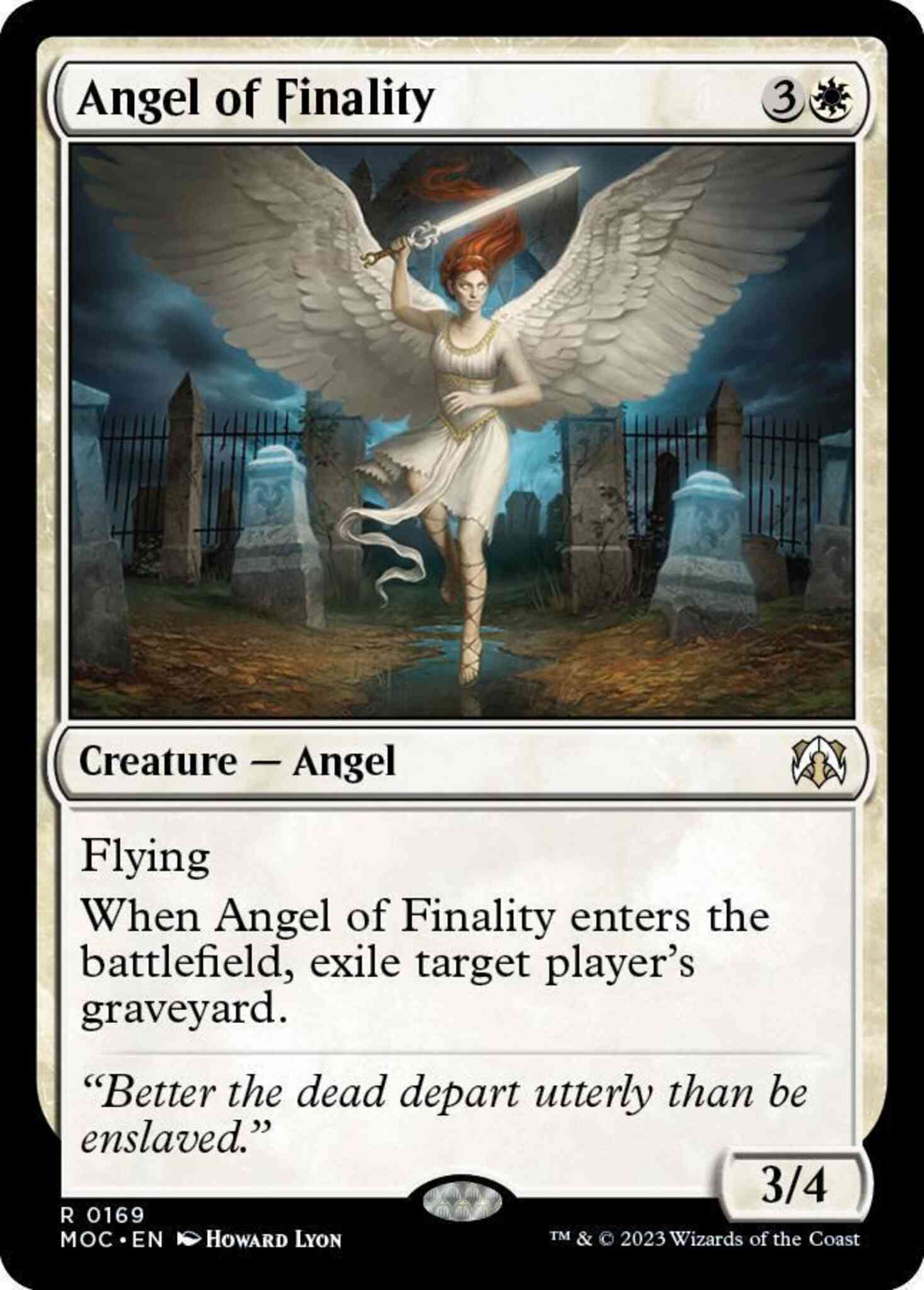 Angel of Finality [169] [March of the Machine: Commander] [Non-Foil]