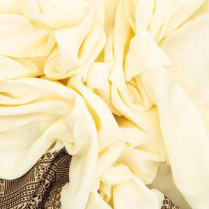 Off White Bengal Cotton Saree With Mango Motifs  In Border