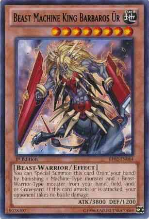 Beast Machine King Barbaros Ür - BP02-EN084 - Rare - 1st Edition