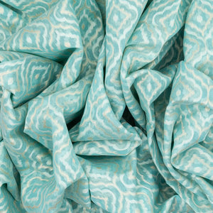 Turquoise Handwoven Banarasi Silk Cotton Saree With Floral Motifs