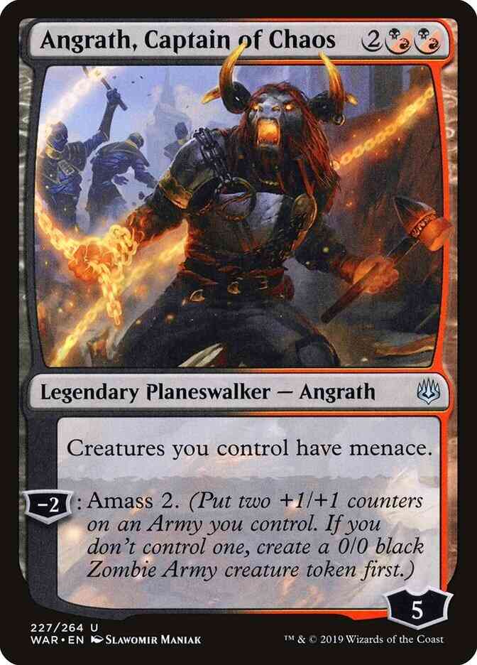 Angrath, Captain of Chaos [227] [War of the Spark] [Non-Foil]