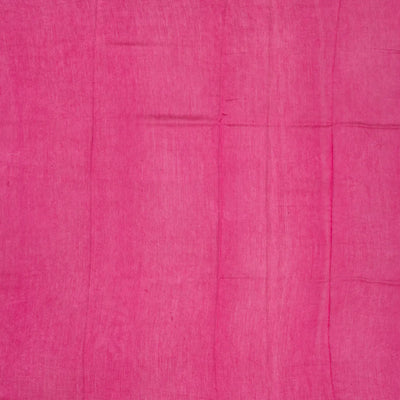 Pink Woven Jaipur Cotton Saree With Printed Diamond Motifs