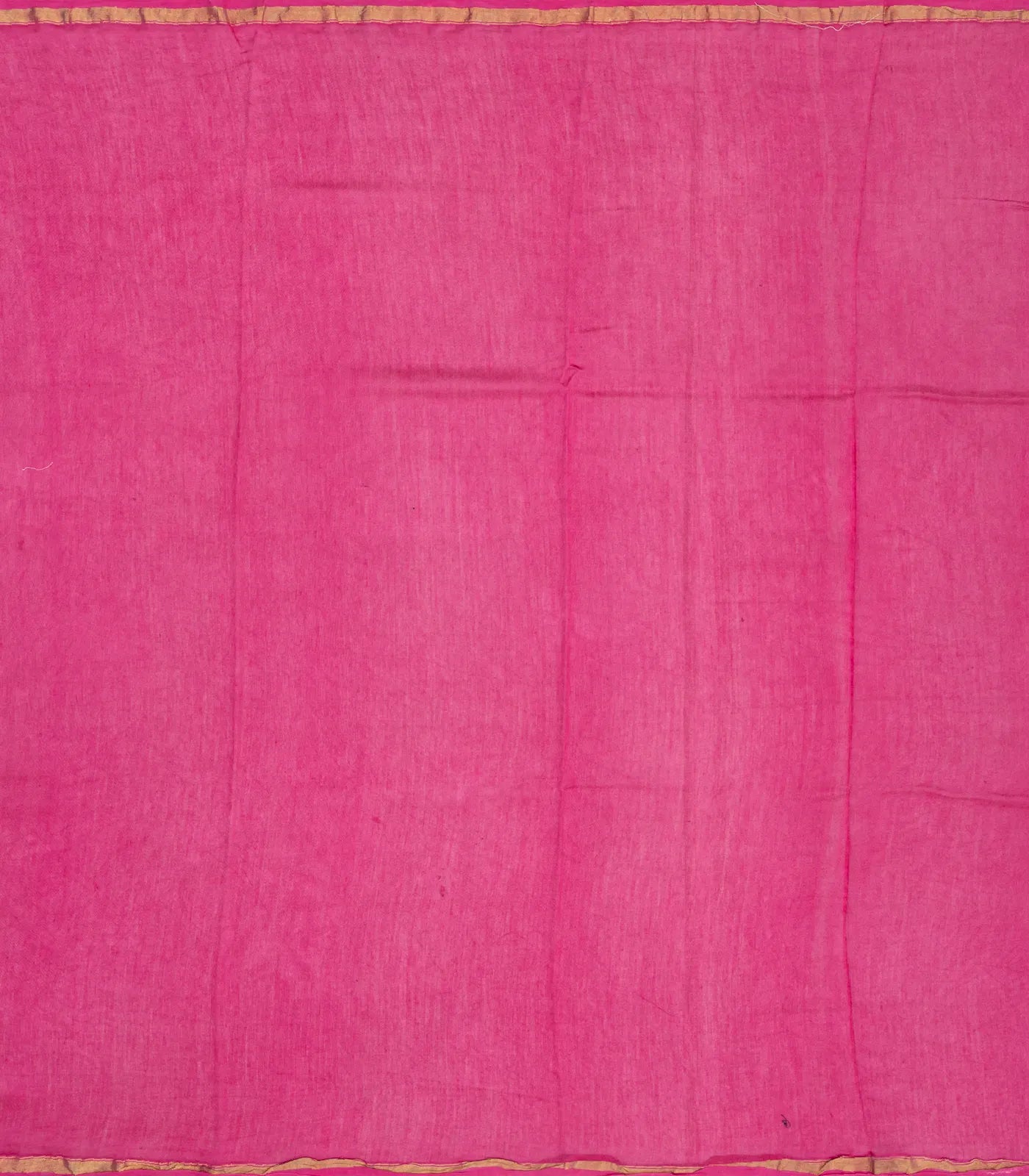 Pink Woven Jaipur Cotton Saree With Printed Diamond Motifs